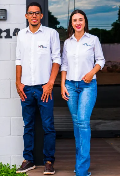 Sócios Robert e Mariana